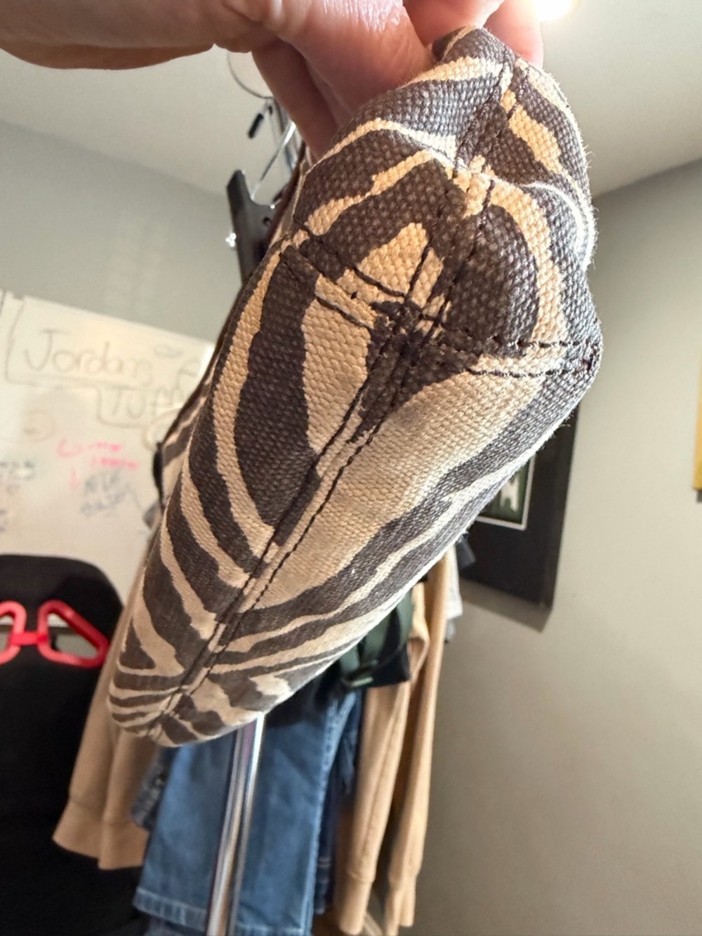 MICHAEL Michael Kors Beige and Brown Zebra-Print clutch purse. - Picture 8 of 15